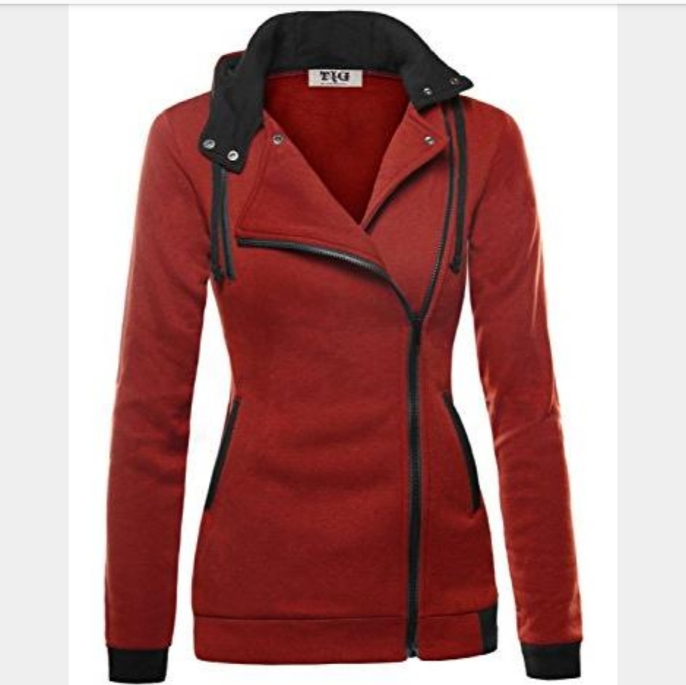 DJT | Oblique Zipper Slim Fit Hoodie